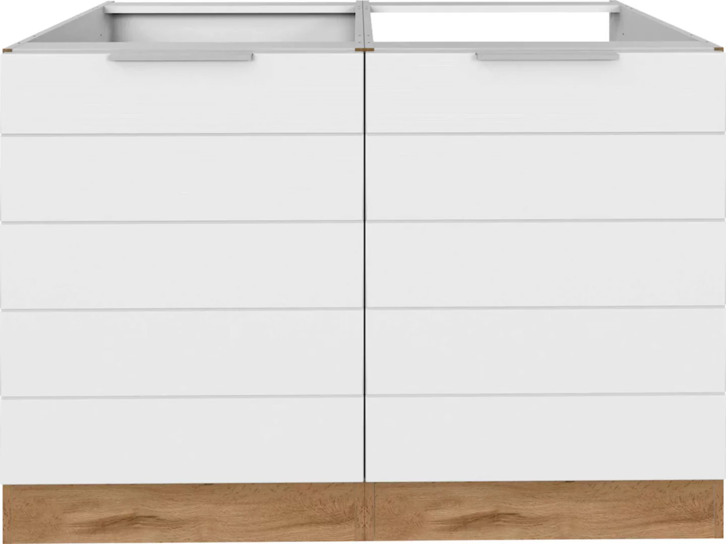 KOCHSTATION Spülenschrank "KS-Luhe", 120 cm breit, hochwertige MDF-Fronten günstig online kaufen