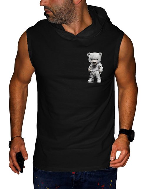 RMK Tanktop Herren Tanktop Muskelshirt Gym Ärmellos Shirt mit Teddybär Druc günstig online kaufen