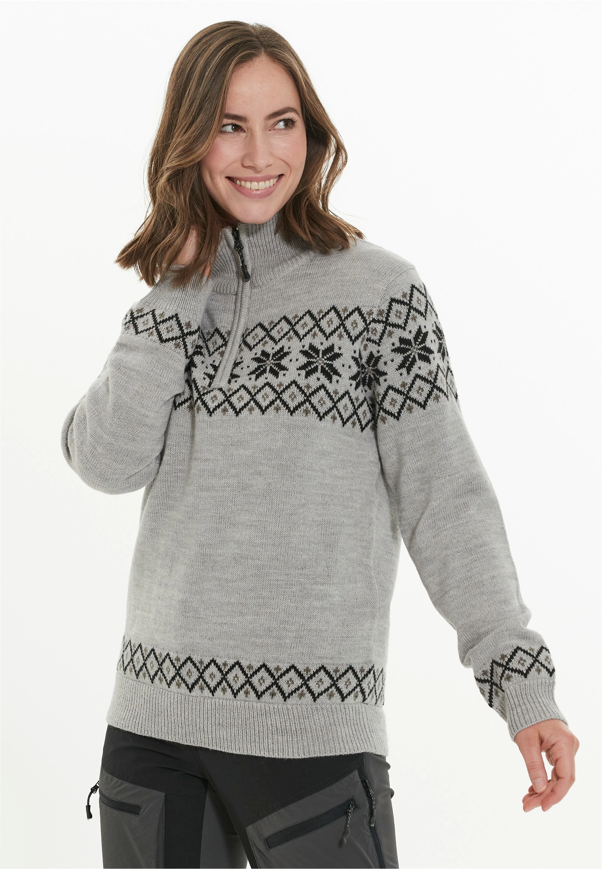 WHISTLER Strickpullover "Payton", mit elegantem Norweger-Muster günstig online kaufen