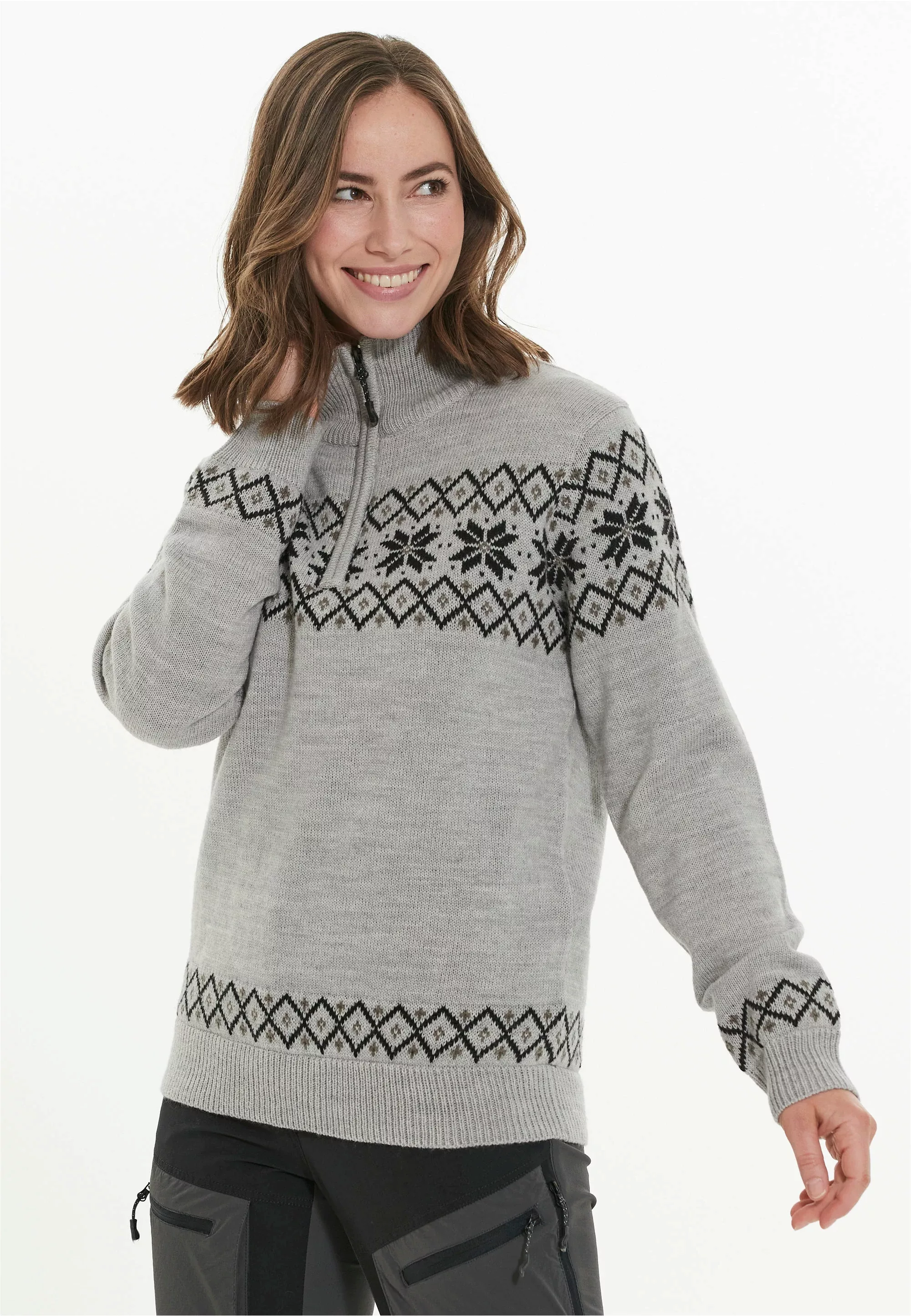 WHISTLER Strickpullover "Payton", mit elegantem Norweger-Muster günstig online kaufen