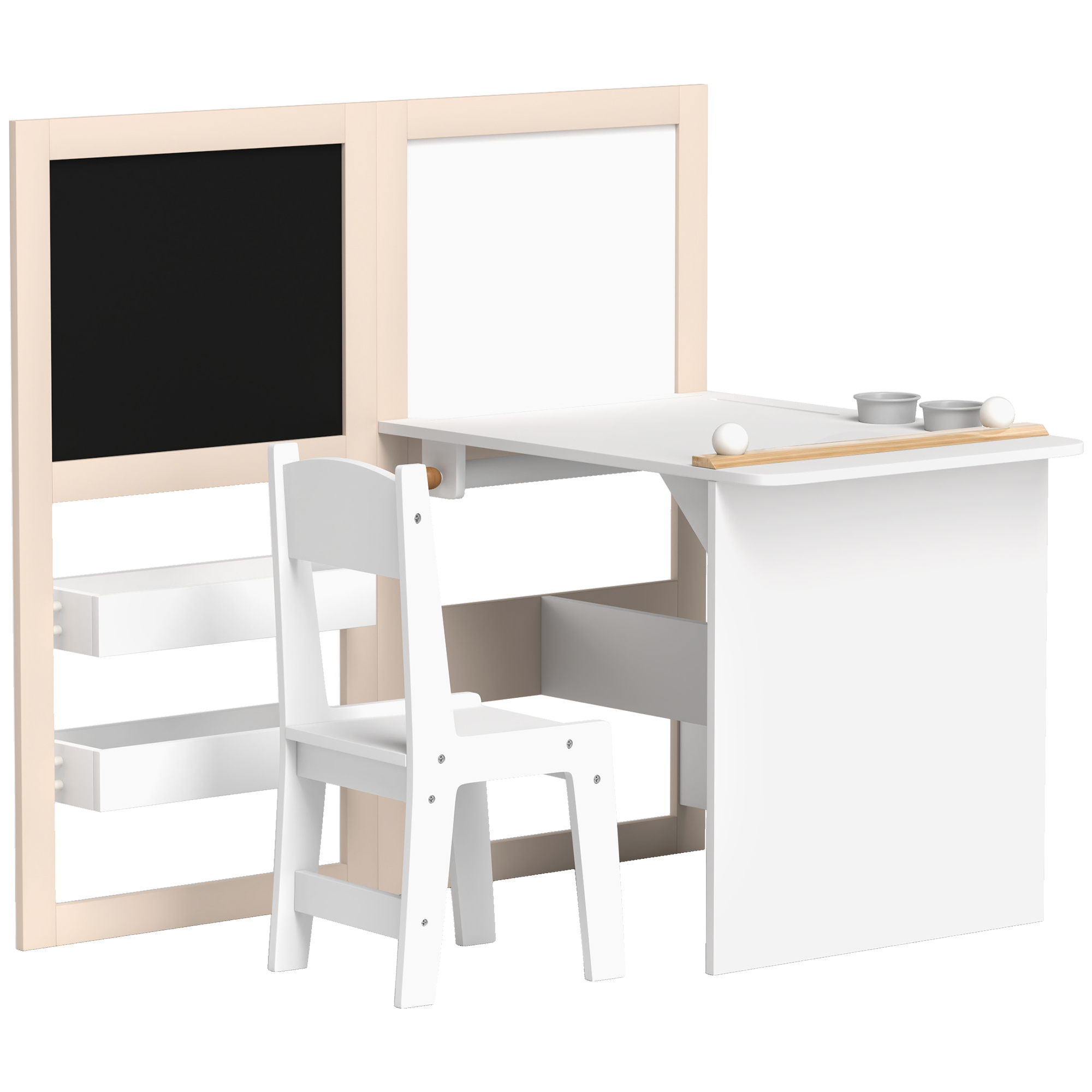 AIYAPLAY Kinder-Tisch mit Stuhl, Kinder-Tisch und Stuhl 3-in-1 mit klappbar günstig online kaufen