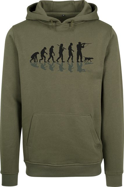 Baddery Kapuzenpullover Jäger Hoodie: "Jäger Evolution" - Geschenk für Jäge günstig online kaufen