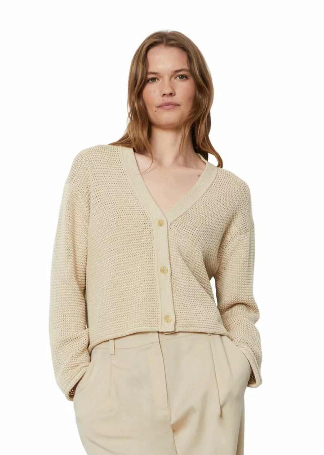 Marc O'Polo Cardigan aus Heavy Weight Organic Cotton günstig online kaufen