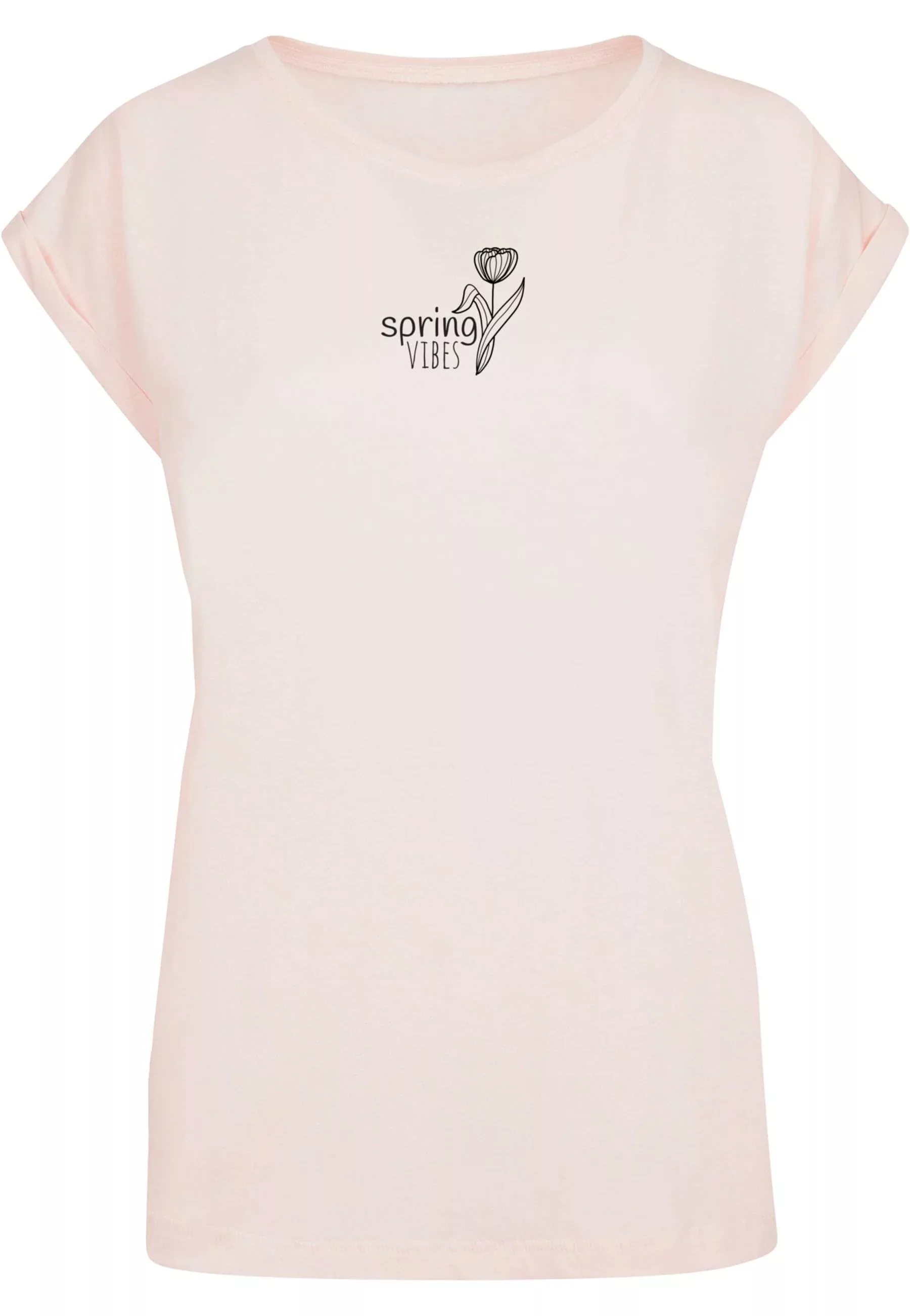 Merchcode T-Shirt "Merchcode Damen Ladies Spring - Vibes T-Shirt" günstig online kaufen