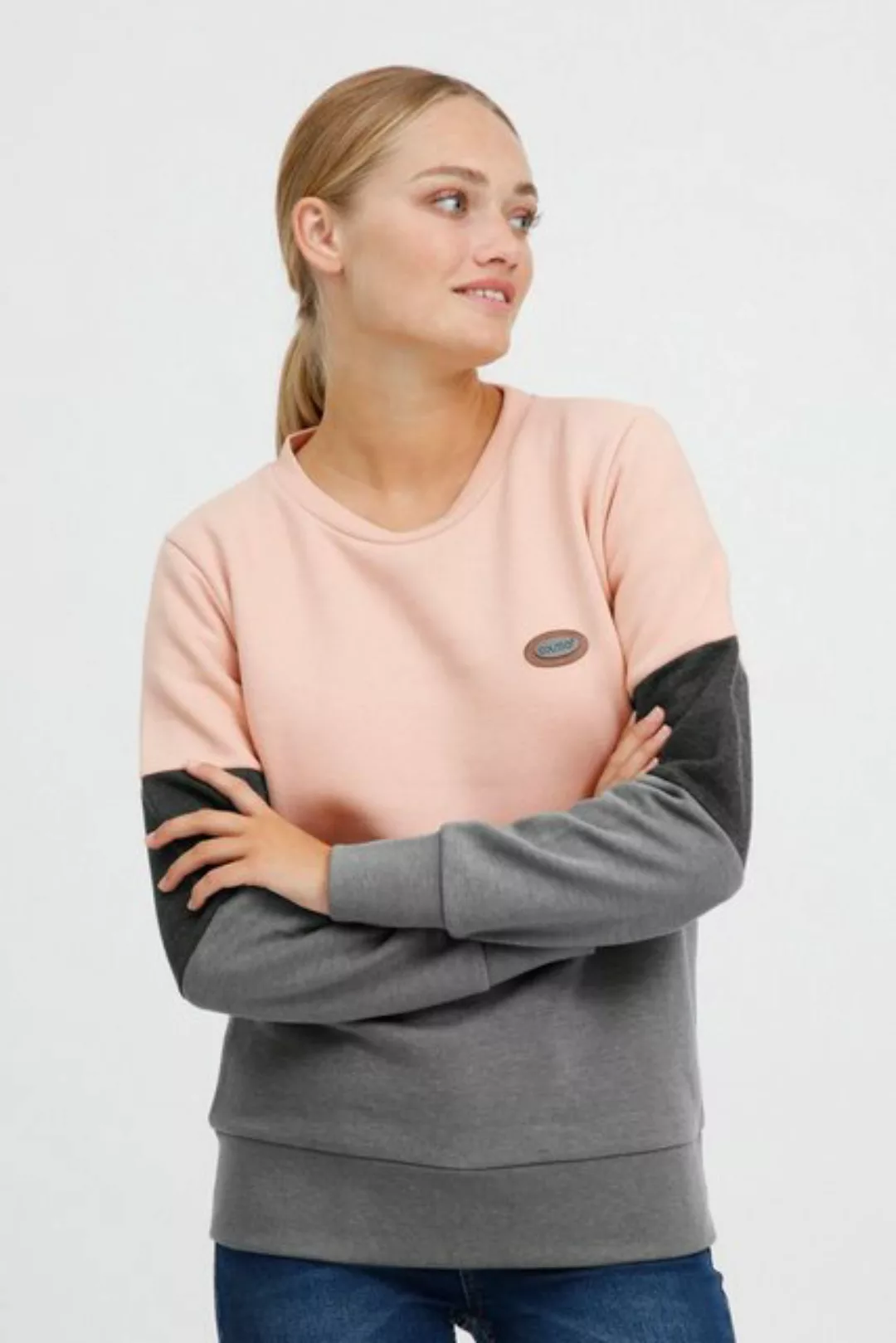 OXMO Sweatshirt OXTrine modisches Sweatshirt im Colorblock-Design günstig online kaufen