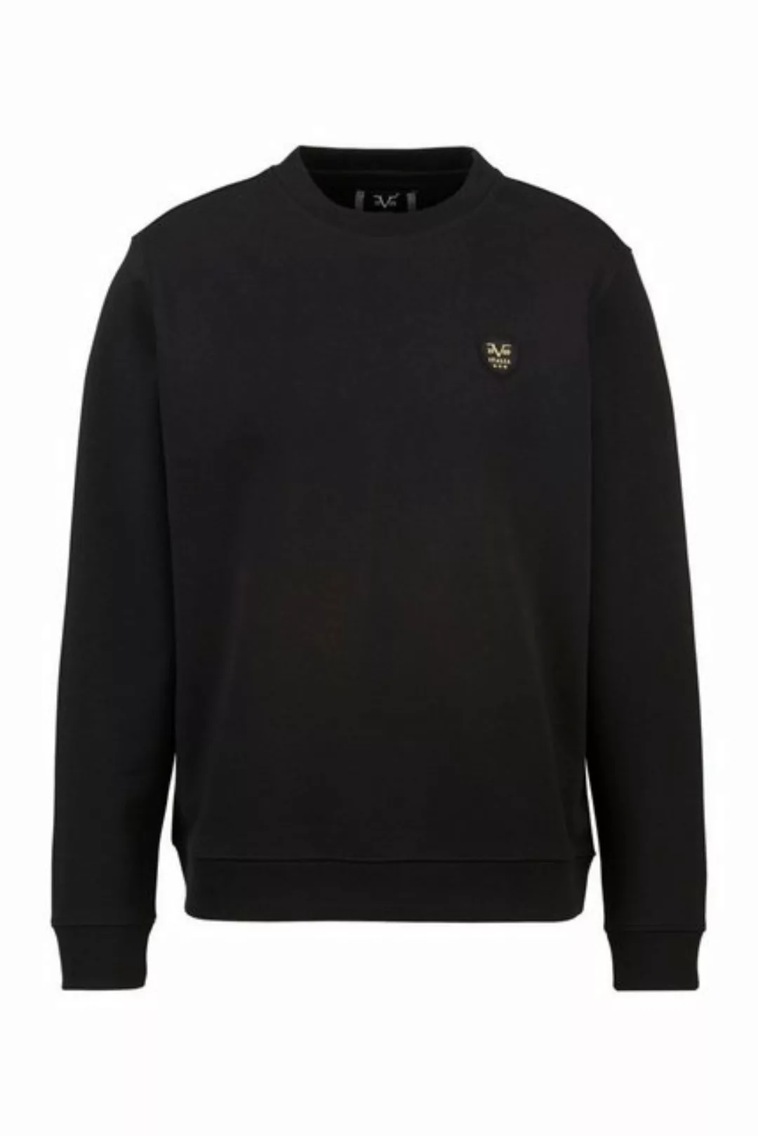 19V69 ITALIA Sweatshirt NICO LOGO PATCH mit dezentem Logo und schlichtem De günstig online kaufen