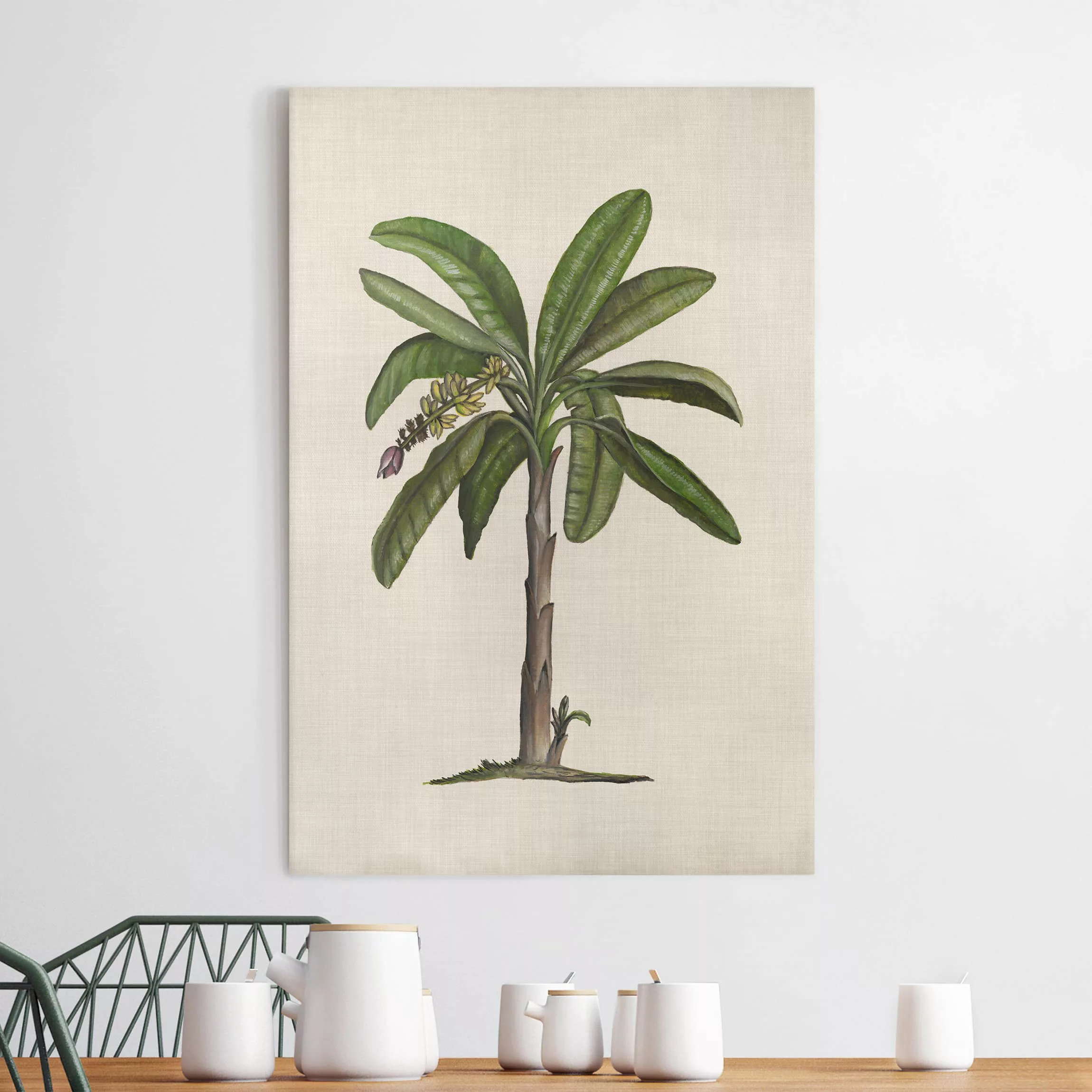 Leinwandbild Botanik - Hochformat Britische Palmen II günstig online kaufen