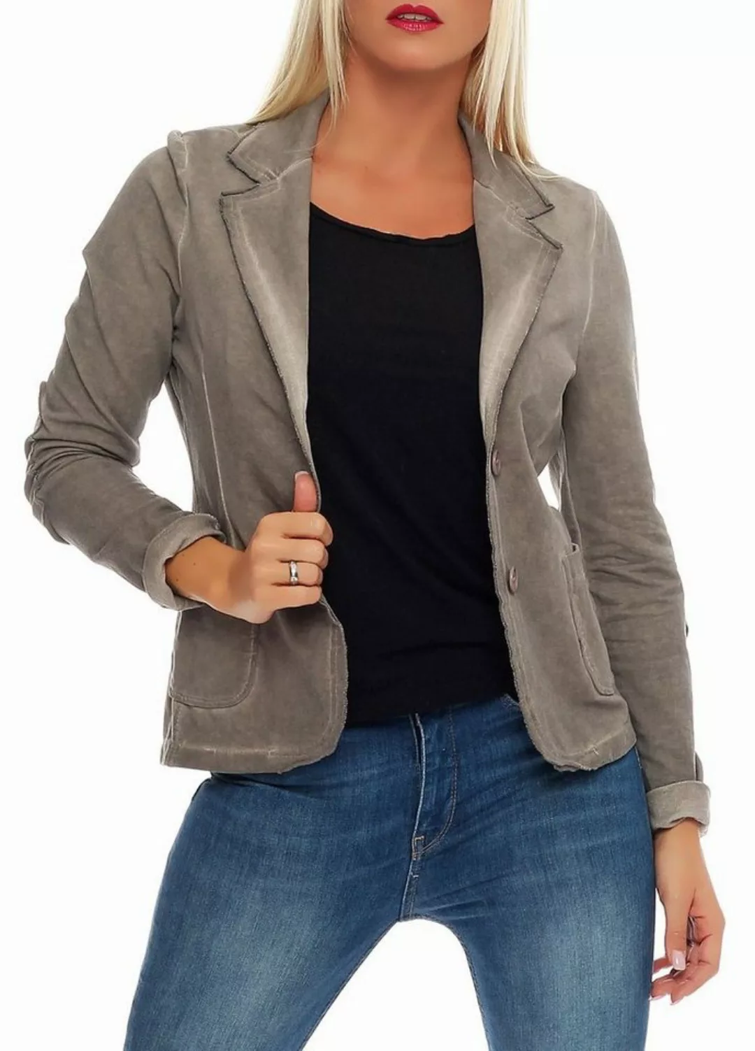 malito more than fashion Jackenblazer 1652 Blazer in Used-Look Optik günstig online kaufen