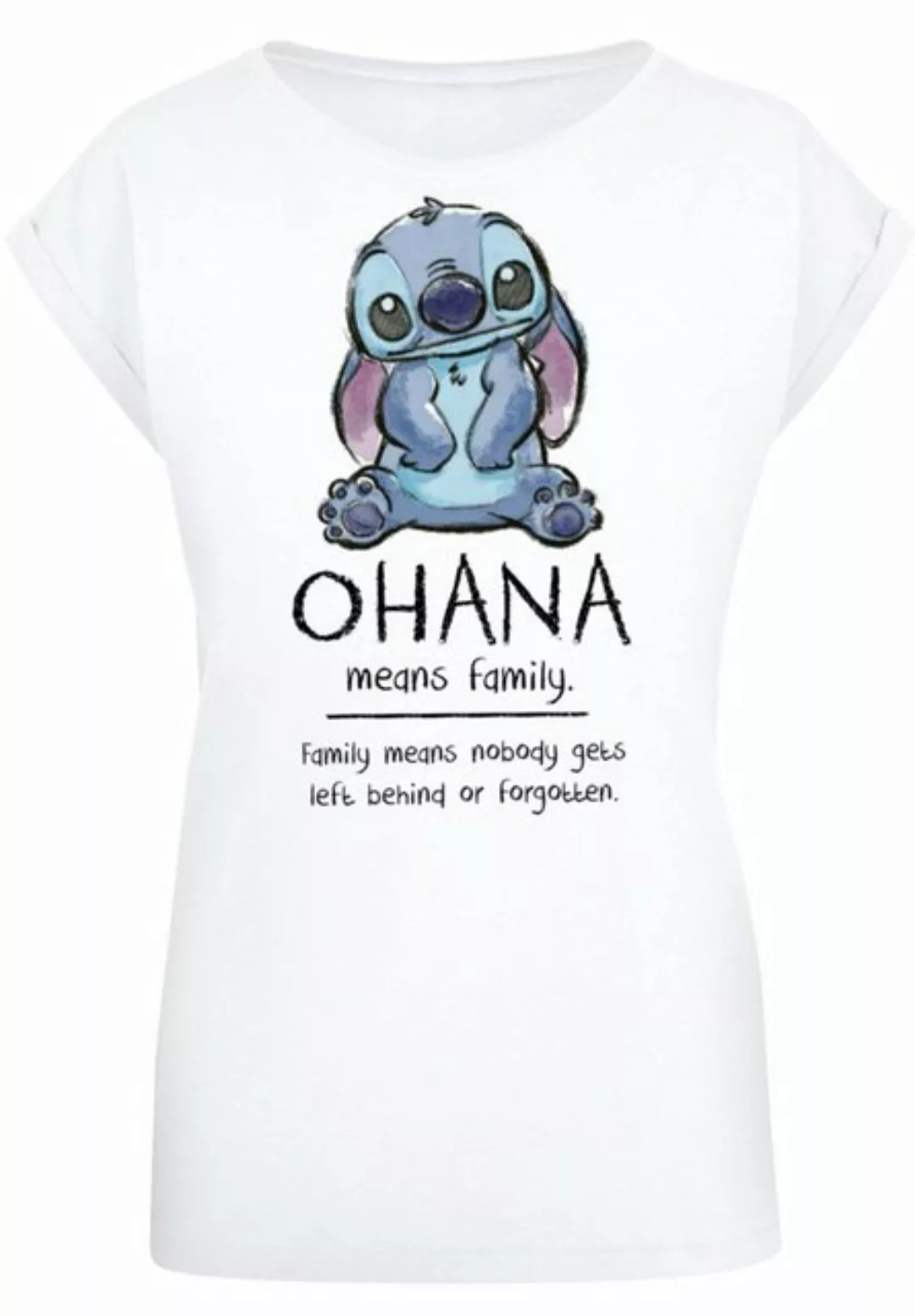 F4NT4STIC T-Shirt "Disney Lilo & Stitch Ohana Means Family", Premium Qualit günstig online kaufen