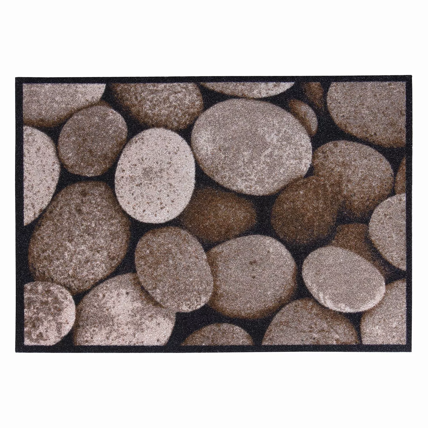 HOMCOM Fußmatte Stones Taupe 70 x 50  x 0,5 cm günstig online kaufen