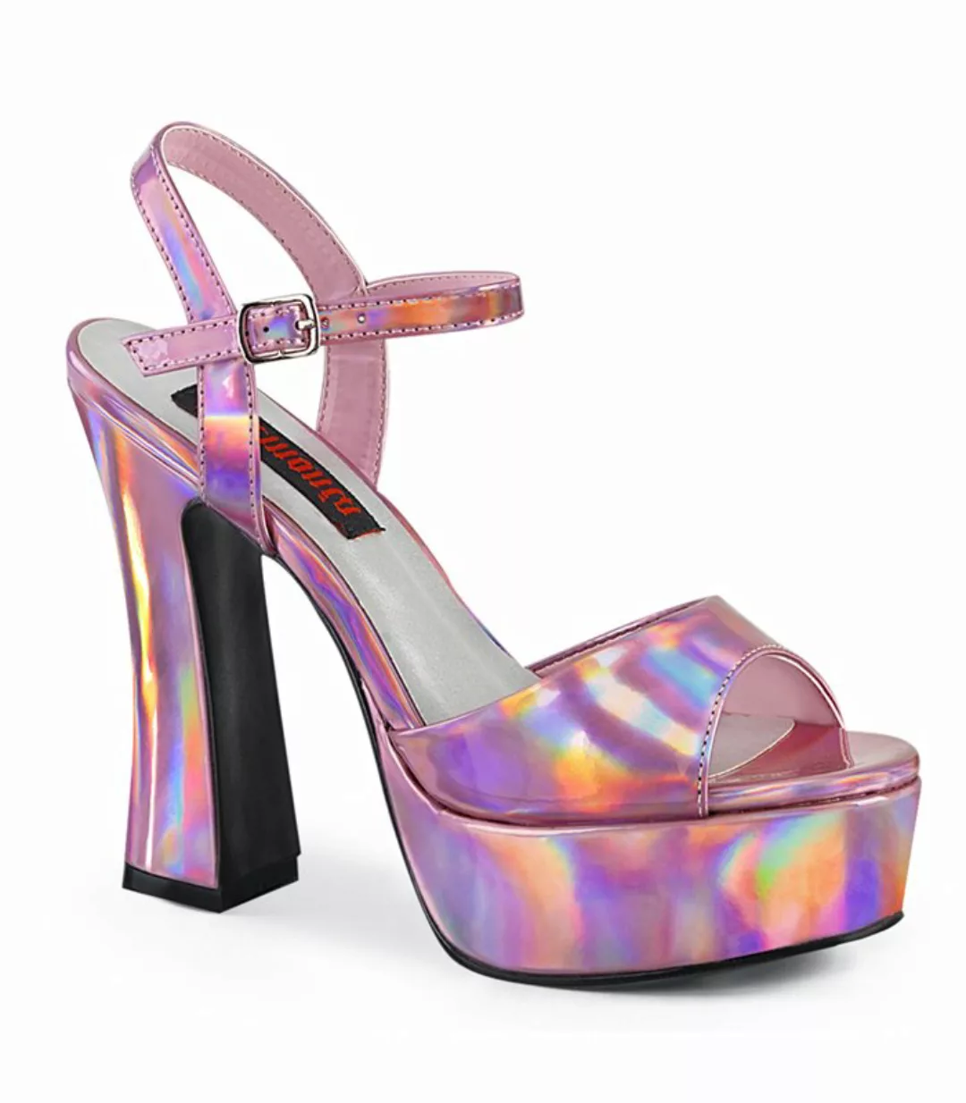 Plateau Sandalette DOLLY-09 - Pink Hologramm (Schuhgröße: EUR 37) günstig online kaufen
