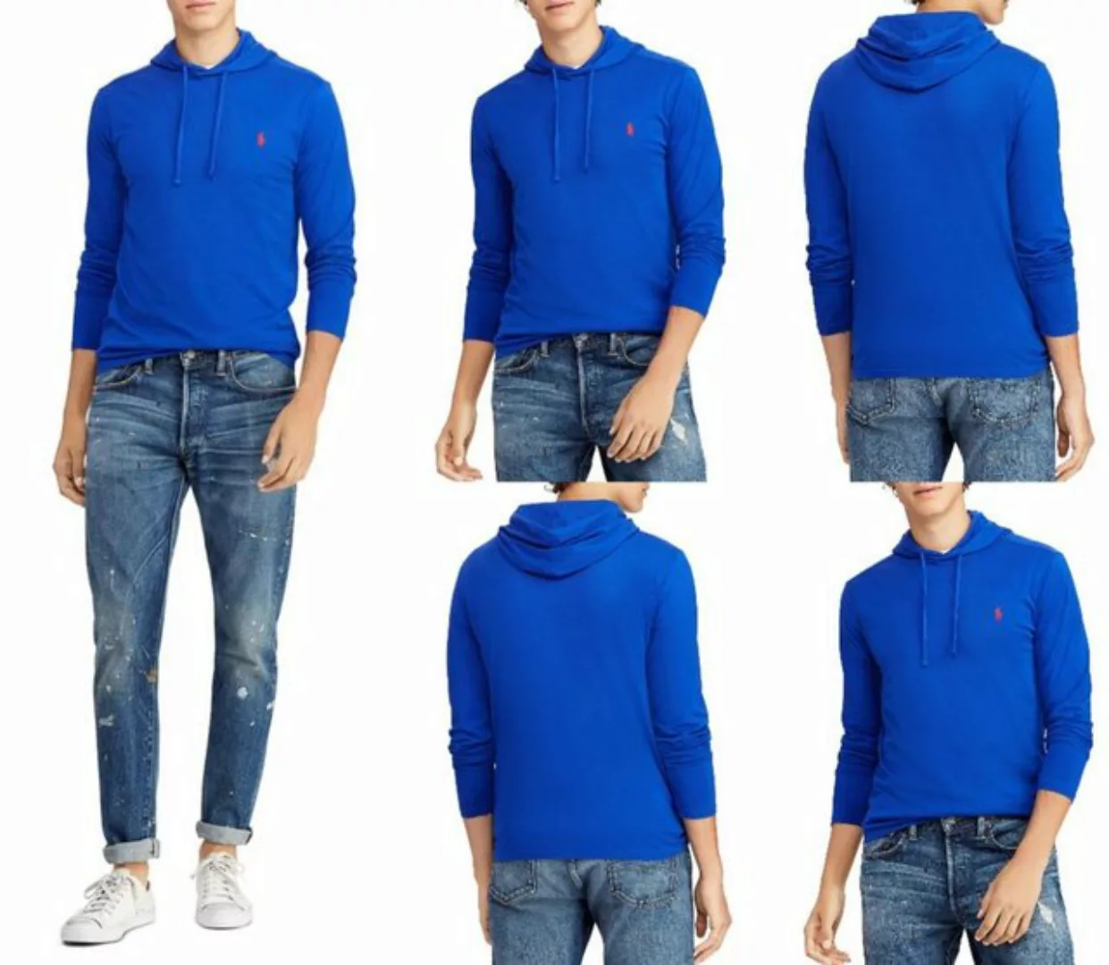Ralph Lauren Hoodie POLO RALPH LAUREN Hooded T-Shirt Shirt Jersey Hoodie Re günstig online kaufen