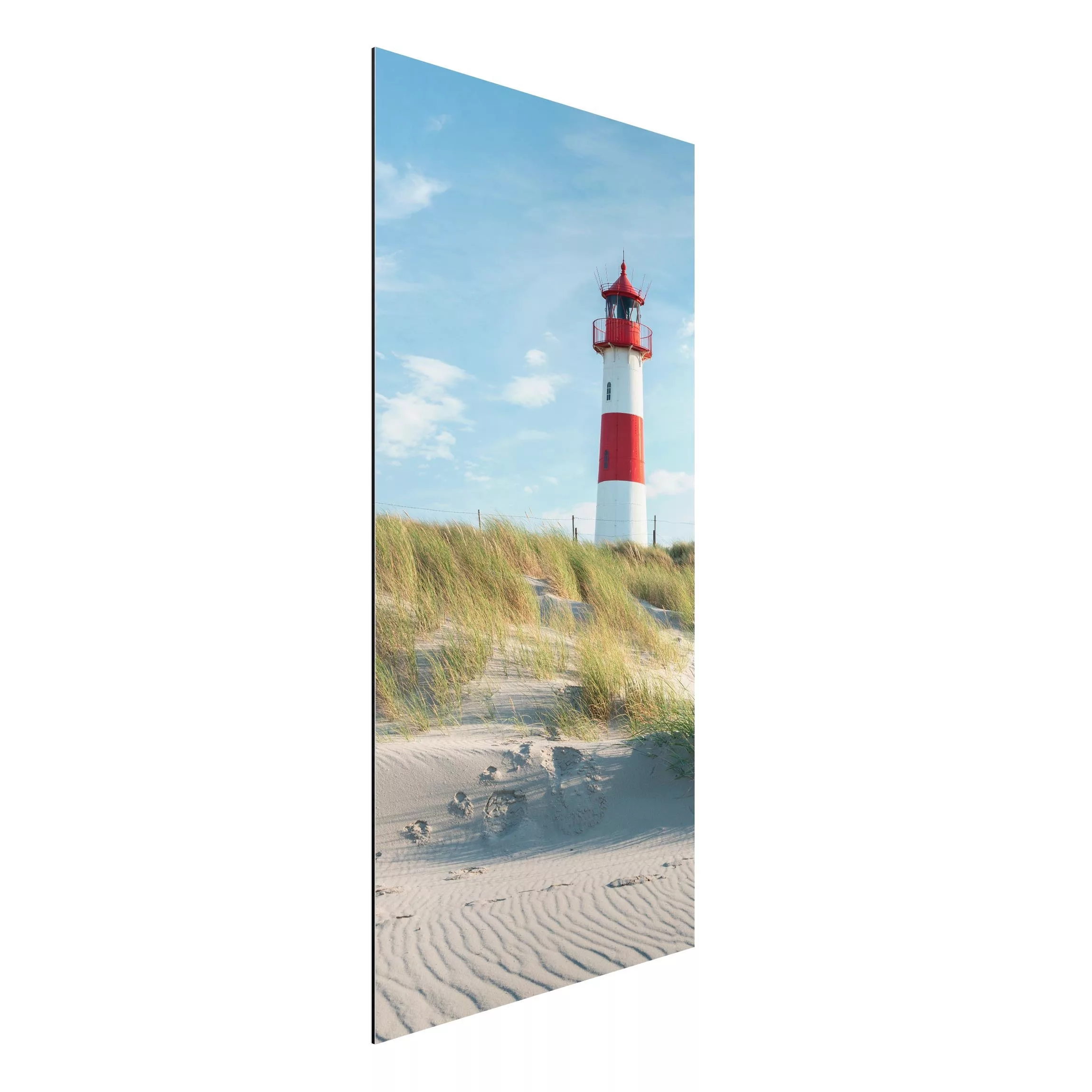 Alu-Dibond Bild Leuchtturm an der Nordsee günstig online kaufen