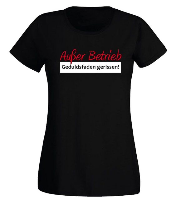 G-graphics T-Shirt Damen T-Shirt - Außer Betrieb – Geduldsfaden gerissen Sl günstig online kaufen