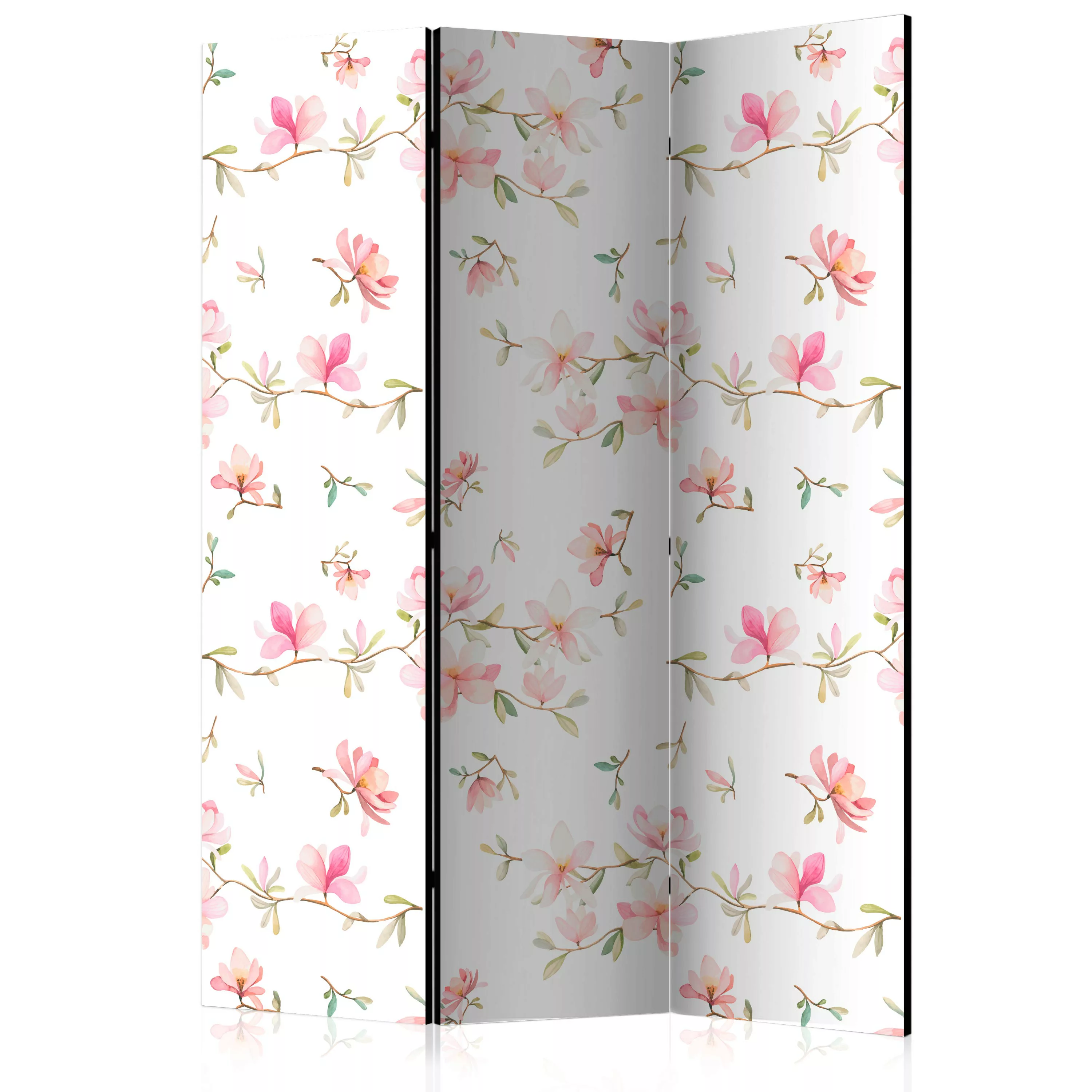 3-teiliges Paravent - Fresh Magnolias [room Dividers] günstig online kaufen