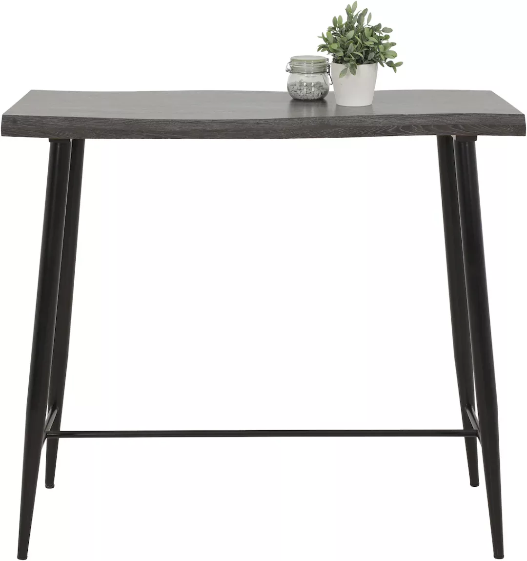 HELA Bartisch "GABI", Baumkantentisch, 120 cm Breite, Industrial Design, Wi günstig online kaufen