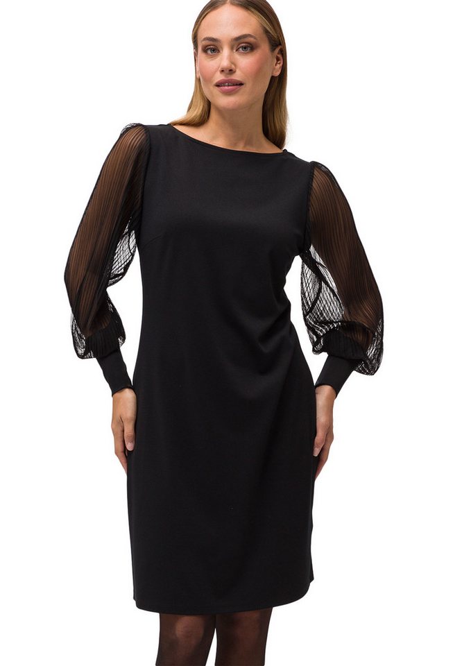 Zero Jerseykleid zero Jerseykleid mit transparenten Ärmeln günstig online kaufen