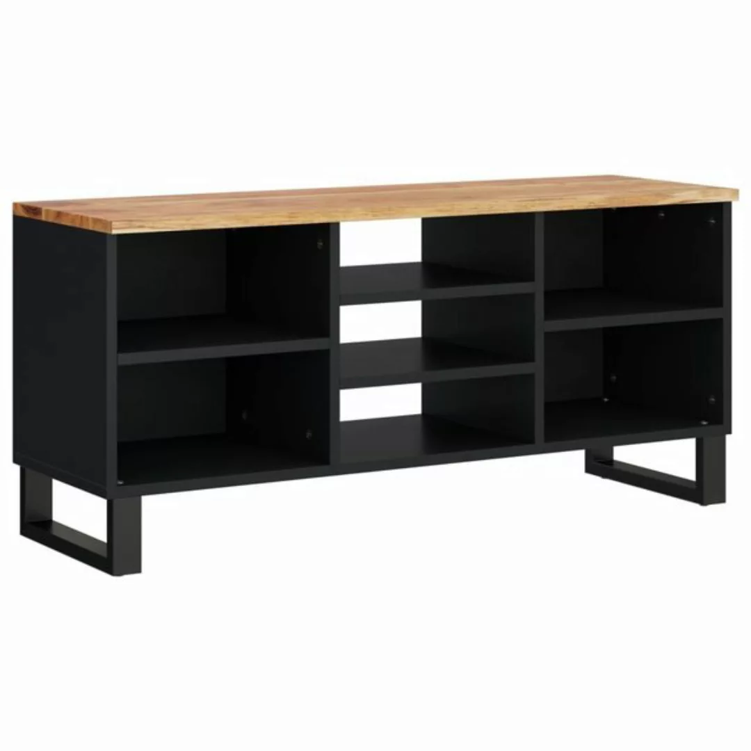 furnicato TV-Schrank 100x33x46 cm Massivholz Akazie & Holzwerkstoff günstig online kaufen