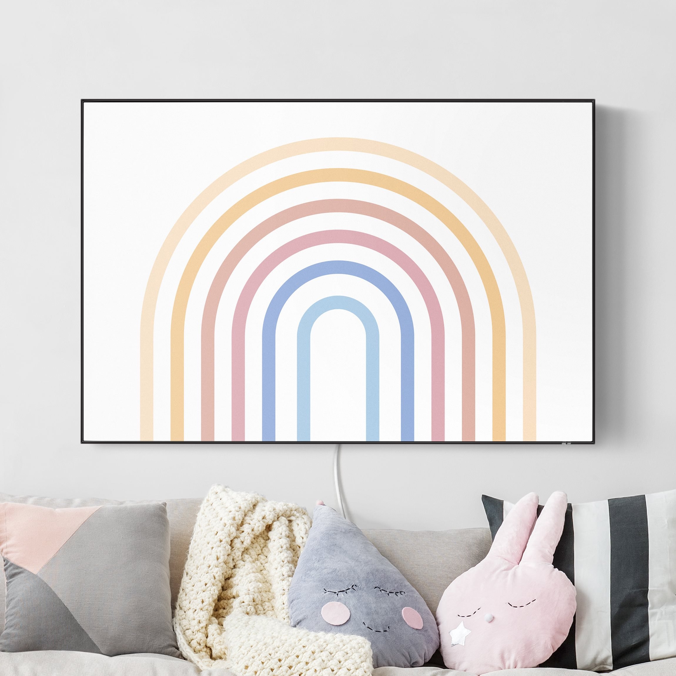 LED-Wechselbild Pastell Regenbogen günstig online kaufen