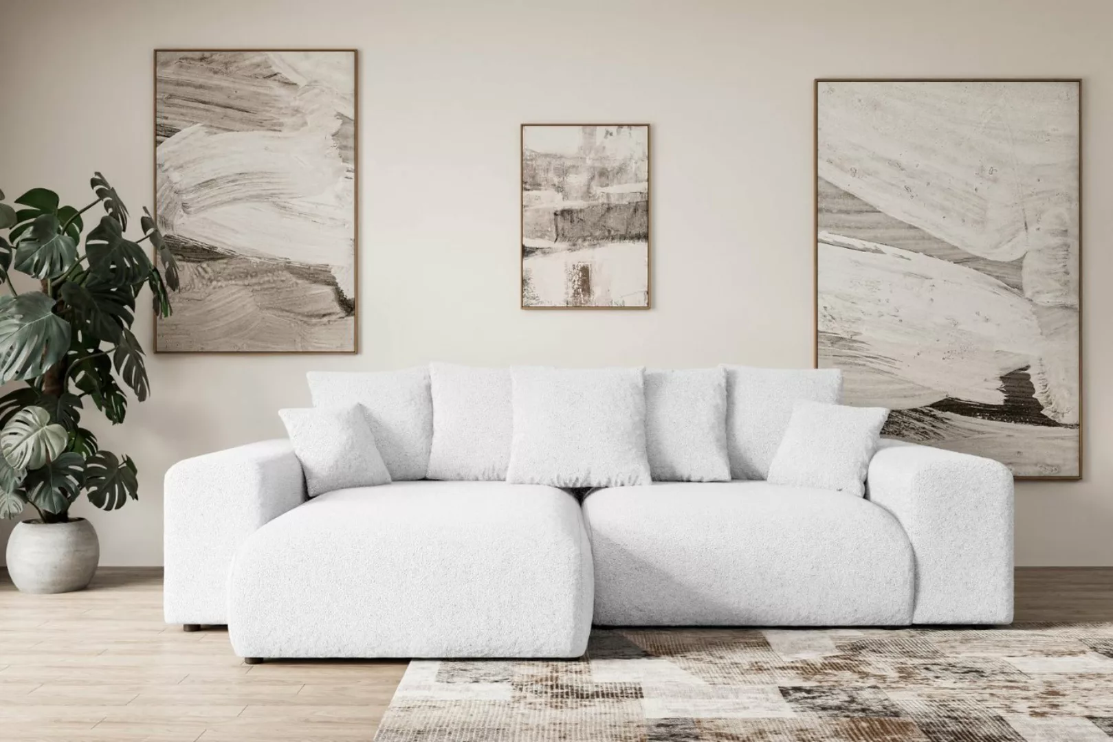 ALTDECOR Ecksofa ESKAR-L, Couch mit Schlaffunktion, Wohnzimmer - Wohnlandsc günstig online kaufen