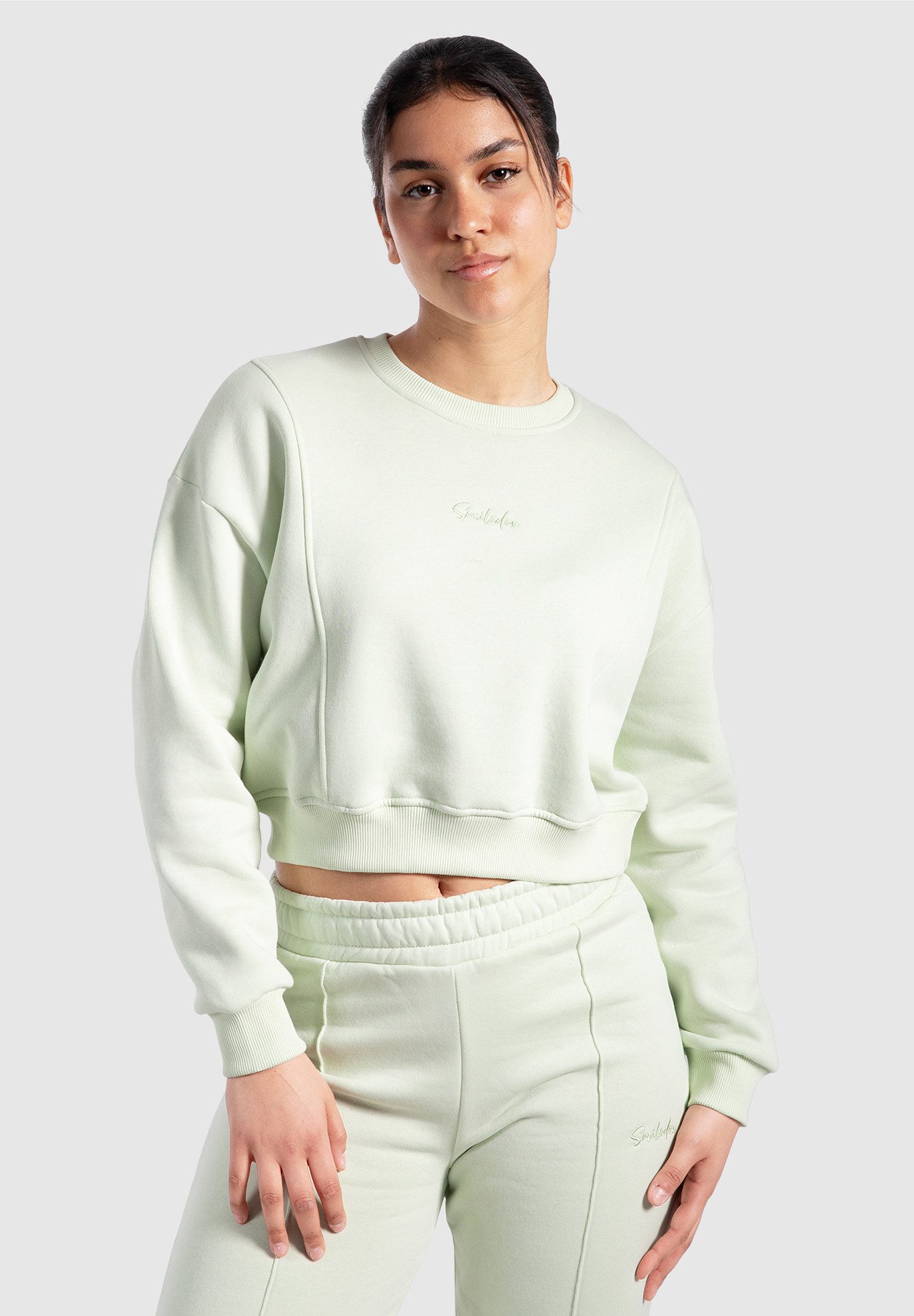 Smilodox Sweatshirt Siana, Stylischer Cropped Pullover günstig online kaufen