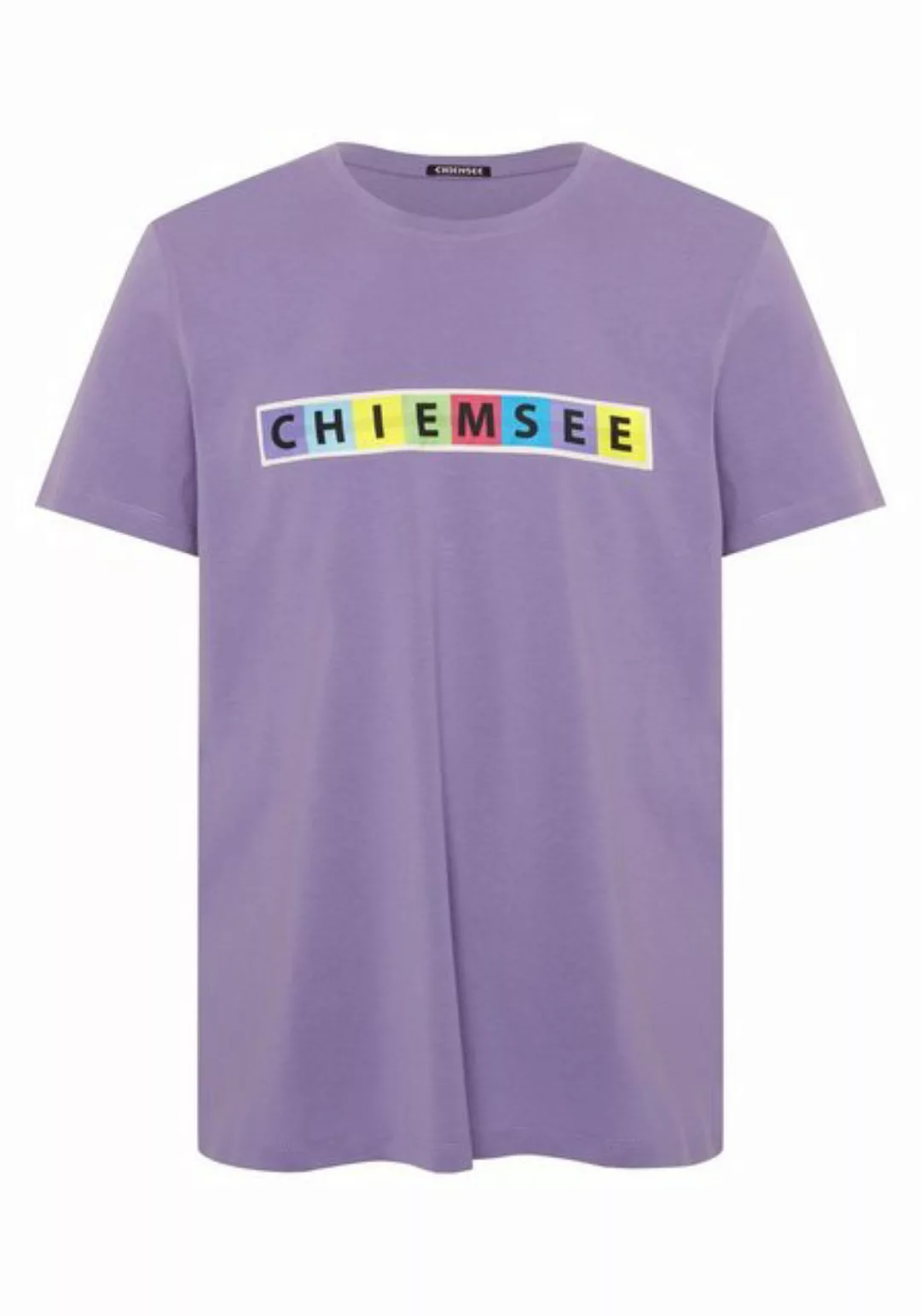 Chiemsee Print-Shirt T-Shirt mit Multicolour-Logo günstig online kaufen