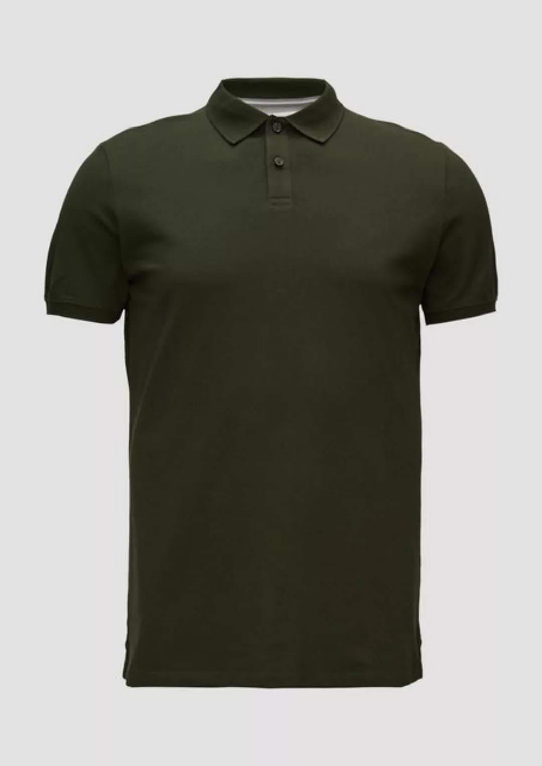 s.Oliver Kurzarmshirt Poloshirt aus Baumwollpiqué Logo günstig online kaufen