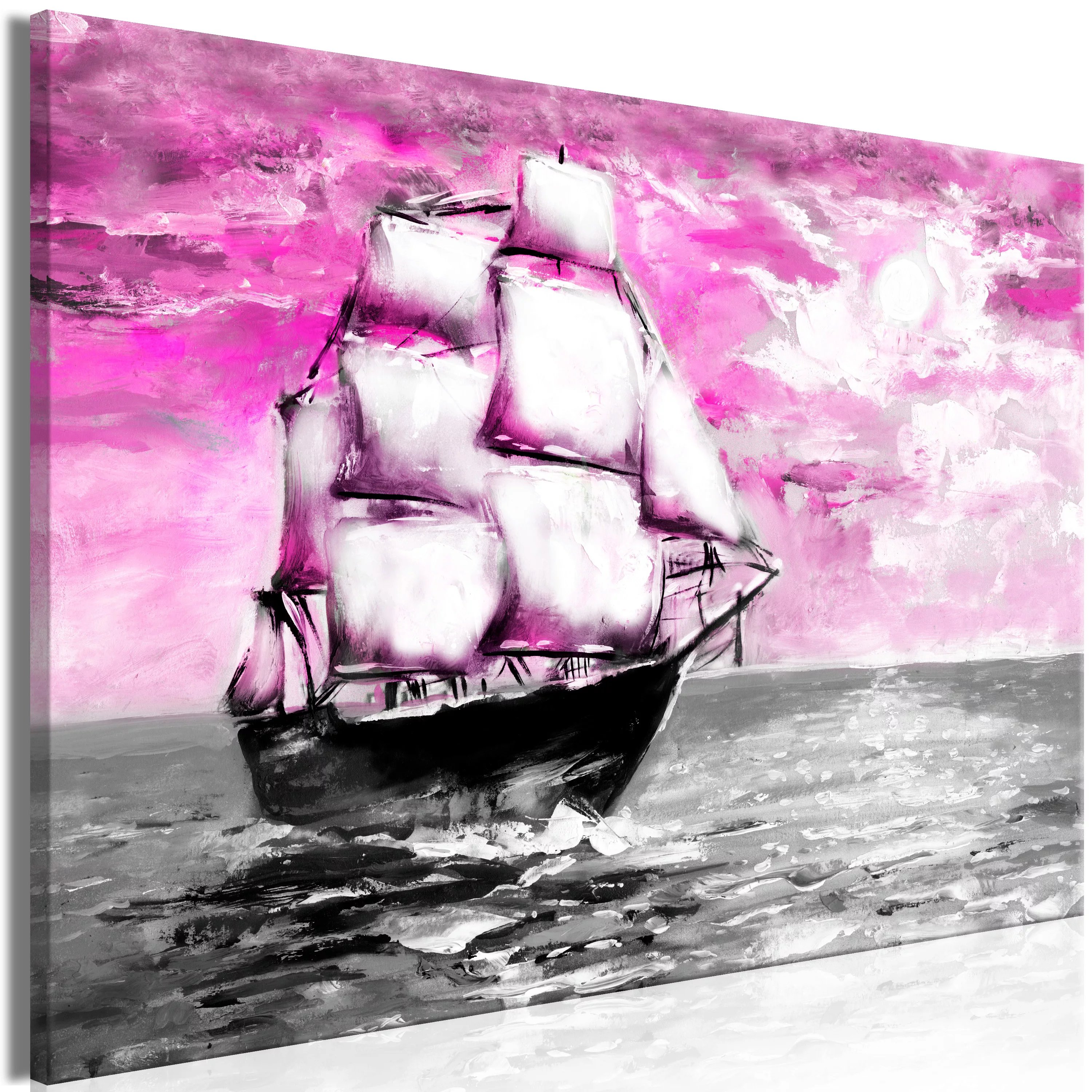 Wandbild - Spring Cruise (1 Part) Wide Pink günstig online kaufen