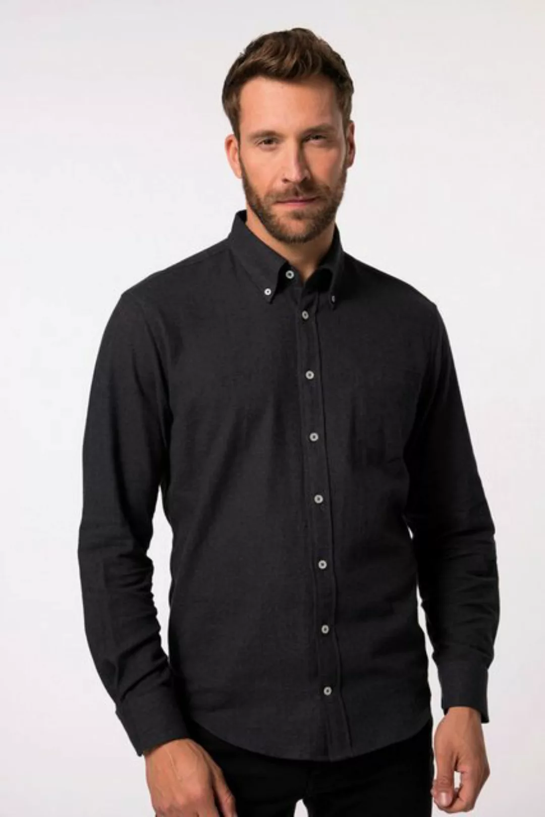 JP1880 Businesshemd JP 1880 Flanellhemd Langarm Buttondown-Kragen günstig online kaufen