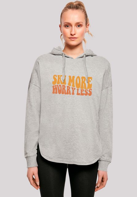 F4NT4STIC Kapuzenpullover Ski More Worry Less Premium Qualität günstig online kaufen