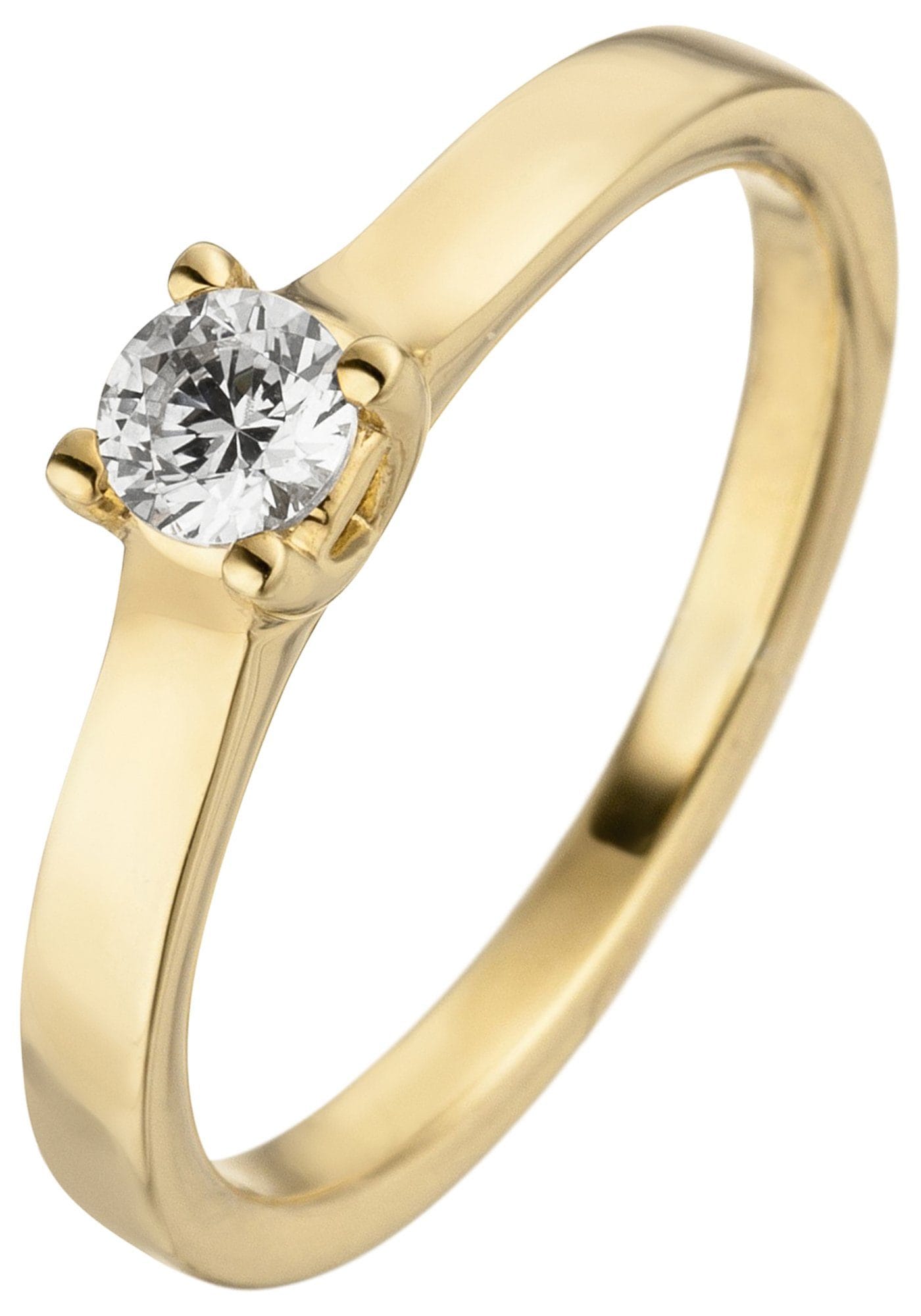 JOBO Solitärring, 585 Gold mit Diamant Brillant 0,25 ct. günstig online kaufen