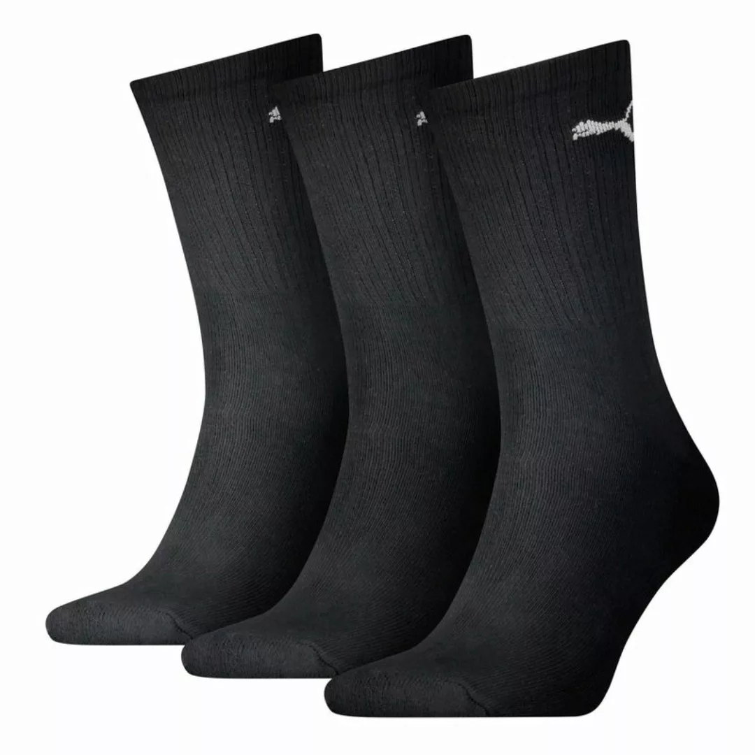 PUMA Unisex Sportsocken, 3 Paar - Tennissocken, Crew Sport Socken, einfarbi günstig online kaufen