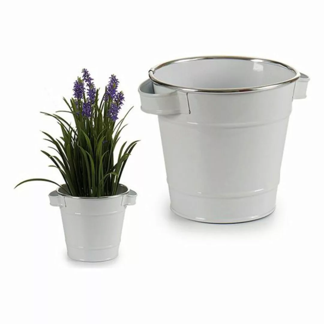 Blumentopf Metall Mit Griffen (16,3 X 14,5 X 20 Cm) günstig online kaufen