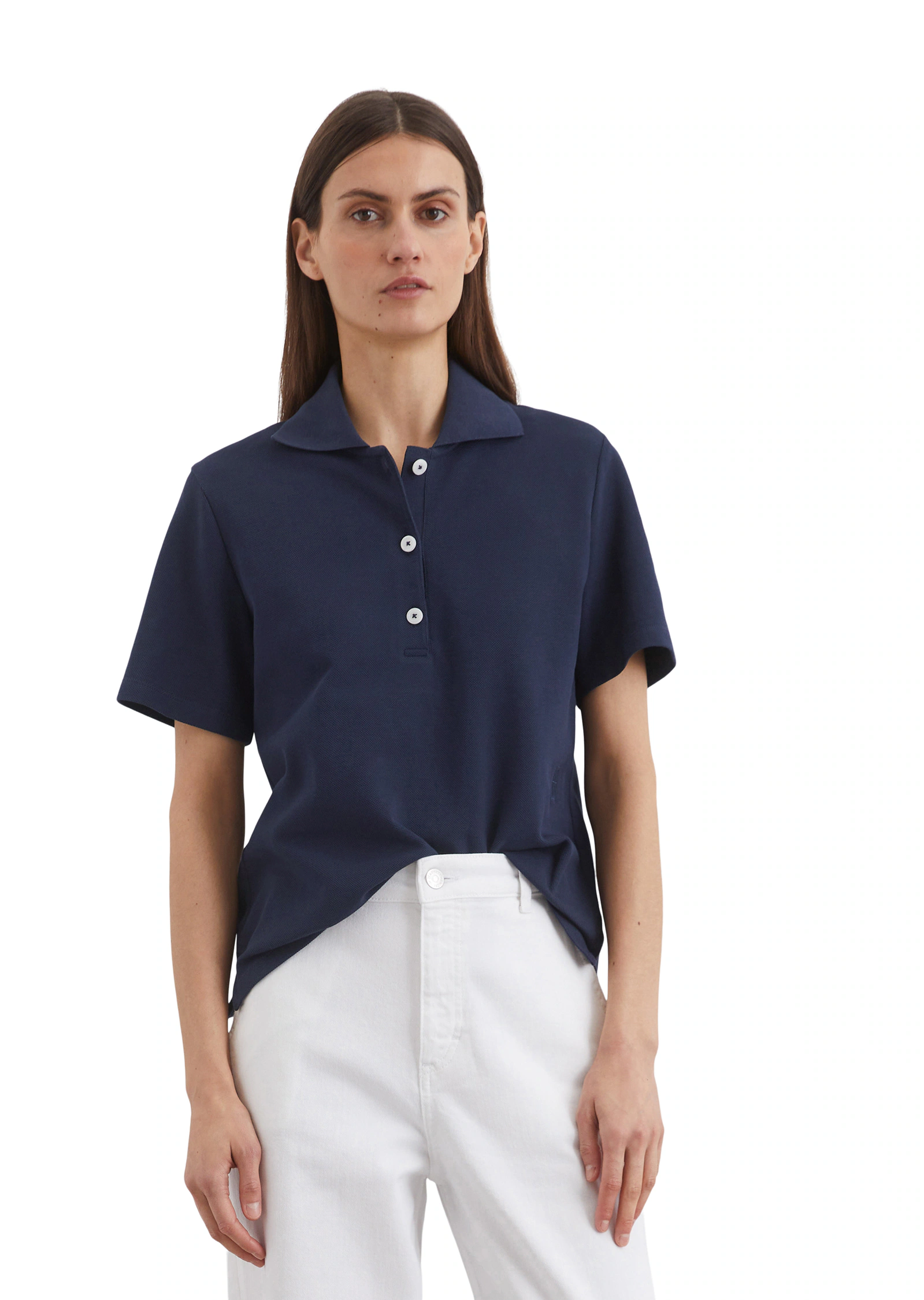 Marc OPolo Poloshirt, mit lässiger Honeycomb-Struktur günstig online kaufen