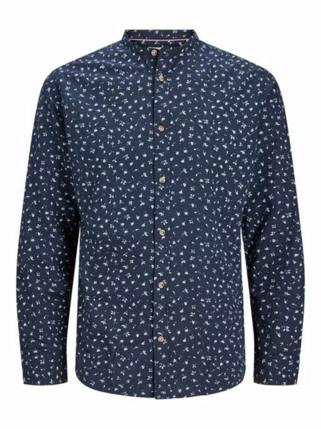 Jack & Jones Langarmhemd JJLINEN BLEND BAND AOP SHIRT LS günstig online kaufen