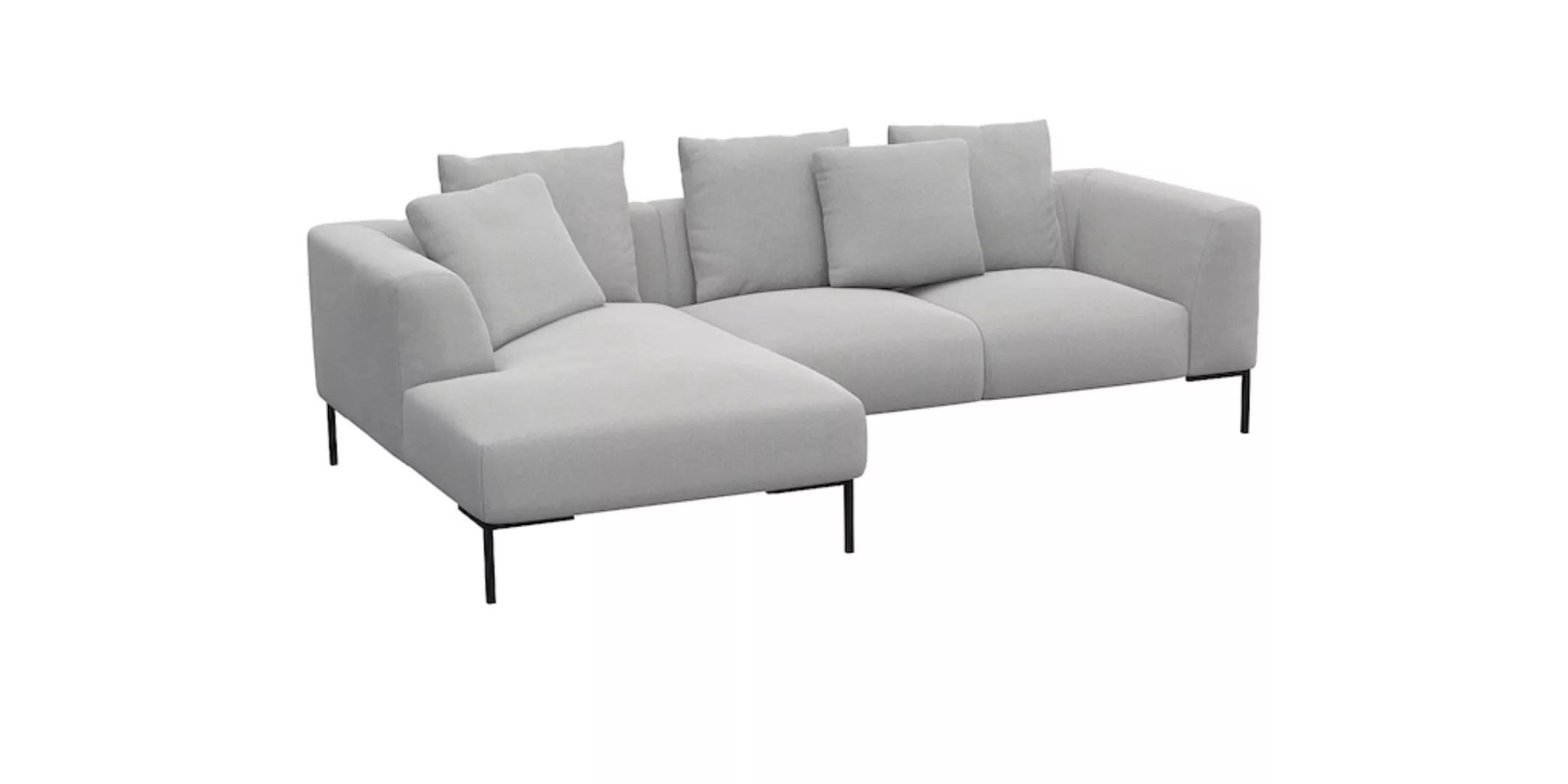 FLEXLUX Ecksofa "Sava", Taschenferderkern-Sitz mit Kaltschaum, lose Rücken- günstig online kaufen