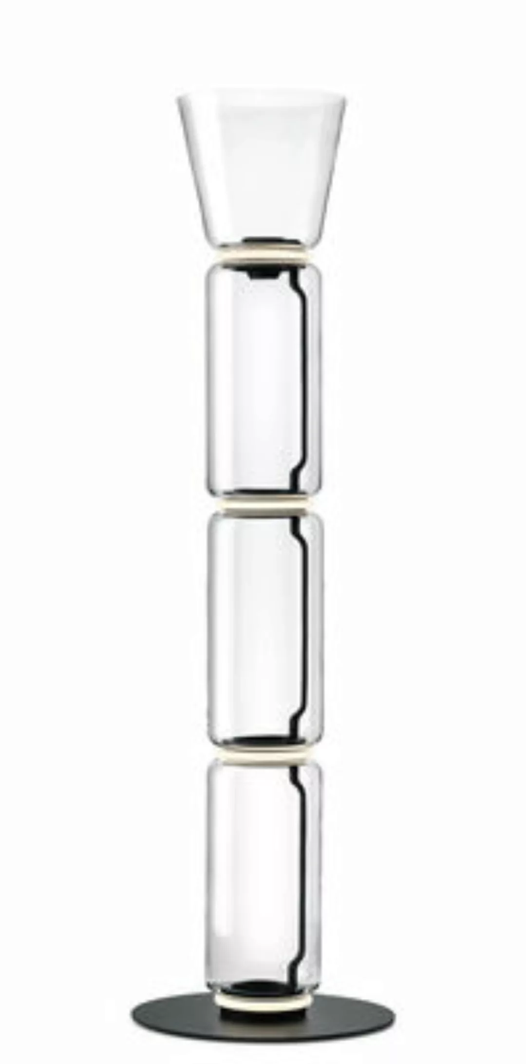 Bodenleuchte Noctambule Cône n°3 glas transparent / LED - Ø 36 x H 197 cm - günstig online kaufen