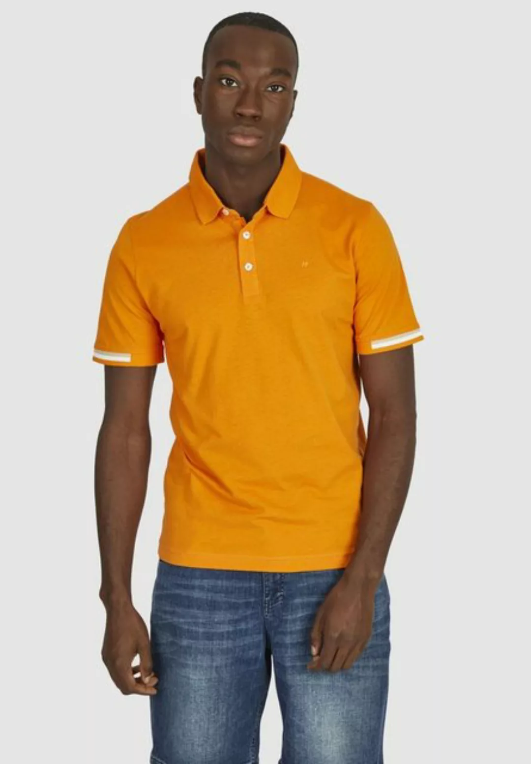 HECHTER PARIS Poloshirt mit farblichen Highlights an den Ärmeln günstig online kaufen