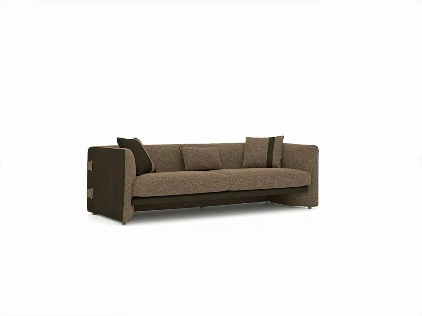 JVmoebel 3-Sitzer Braun Sofa Dreisitzer Polster Textil Wohnzimmer Design Lu günstig online kaufen