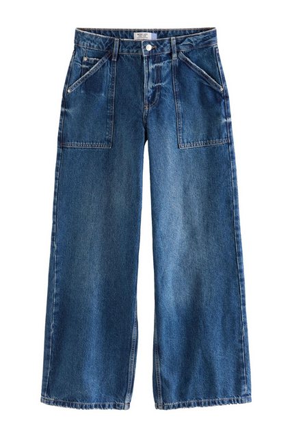 Next Weite Jeans Weite Jeans mit verstellbarer Rückenschnalle (1-tlg) günstig online kaufen