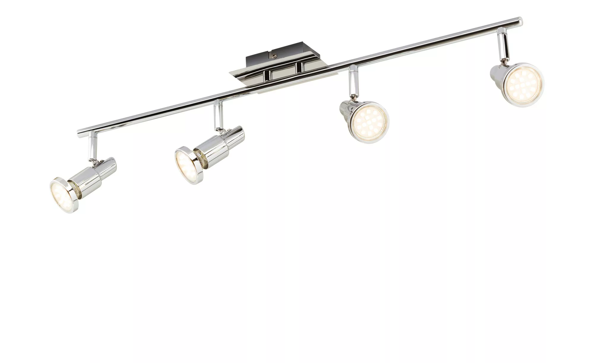 KHG LED-Deckenstrahler mit 4 schwenkbaren Spots   ¦ silber ¦ Maße (cm): B: günstig online kaufen