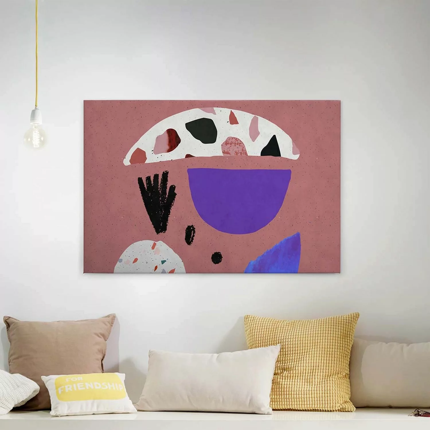 A.S. Création Leinwandbild "terrazzo 5", Abstrakt, (1 St.), Keilrahmen Bild günstig online kaufen