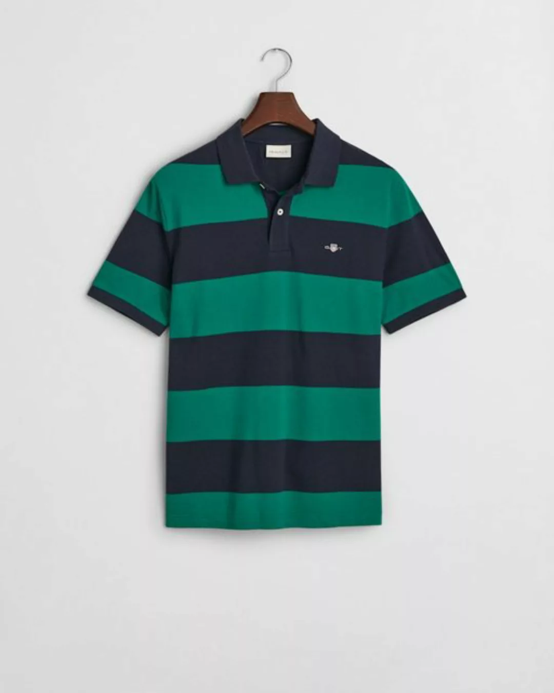 Gant Poloshirt BLOCK STRIPE POLO, DEEP GREEN günstig online kaufen