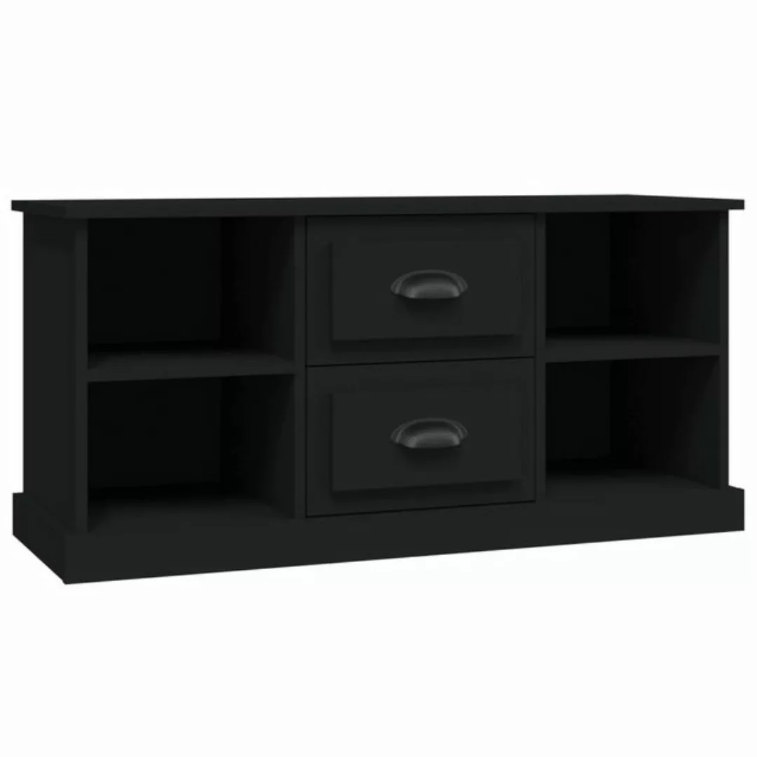 furnicato TV-Schrank Schwarz 99,5x35,5x48 cm Holzwerkstoff (1-St) günstig online kaufen