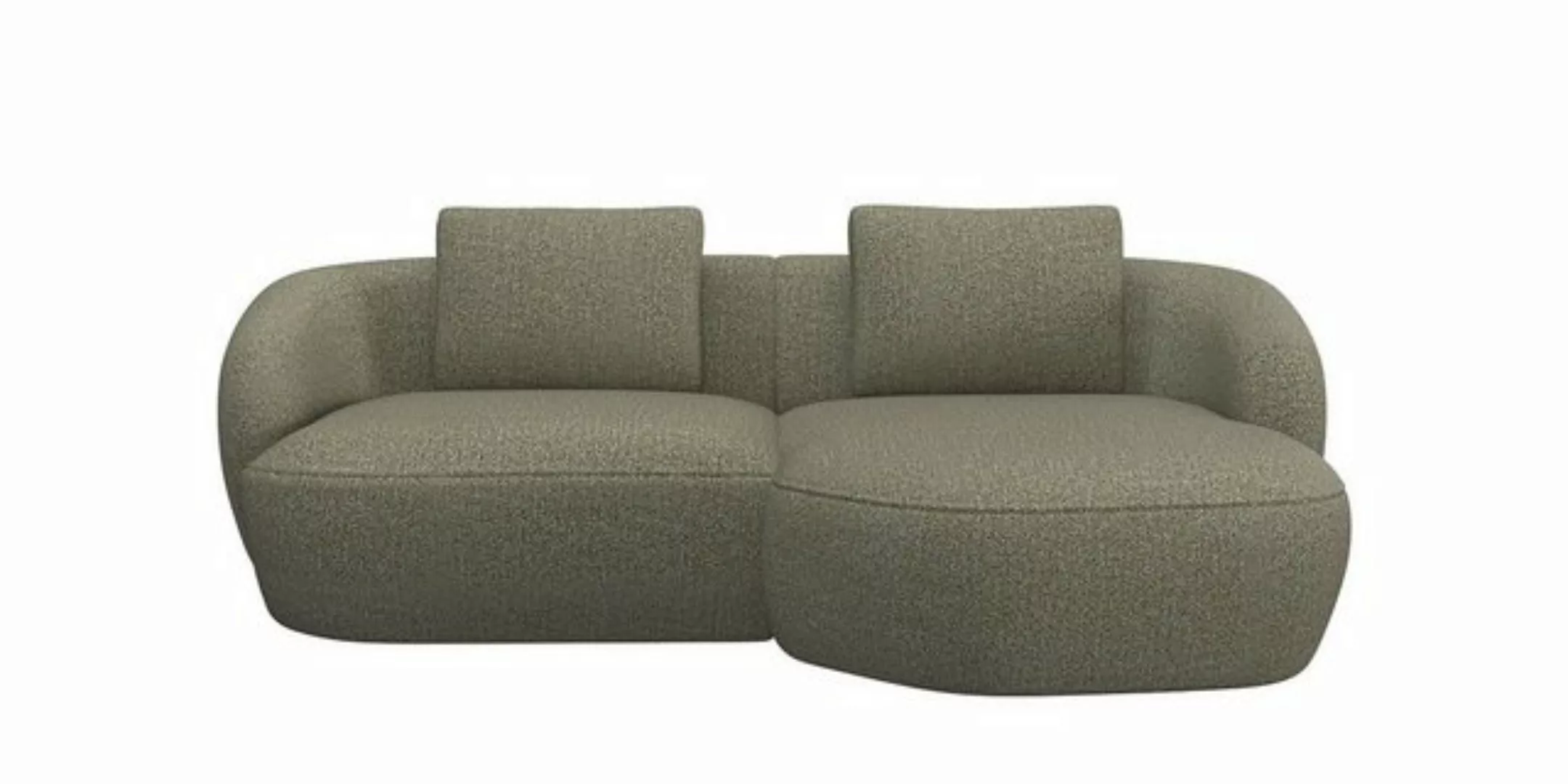 FLEXLUX Wohnlandschaft Torino, rund, L-Form, Sofa-Ecke mit Recamiere, Longc günstig online kaufen