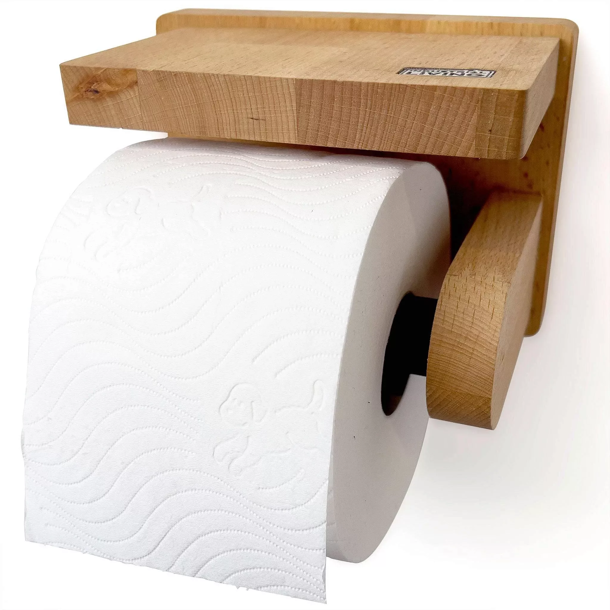 Industrial Living | Toilettenpapierhalter Evan Buchenholz günstig online kaufen