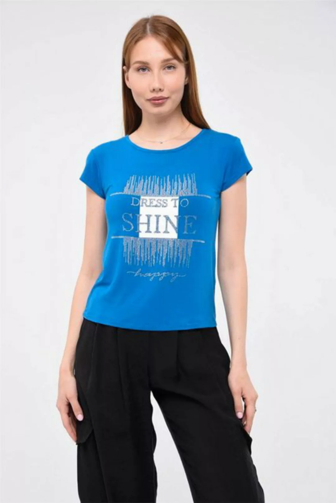 HomeStore T-Shirt Glanz Druck T-Shirt günstig online kaufen