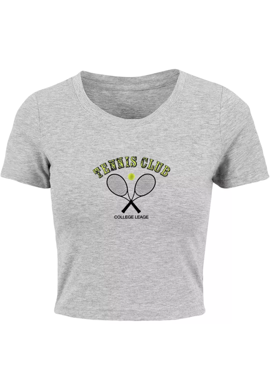 Merchcode T-Shirt "Merchcode Damen Ladies Tennis Club Cropped Tee" günstig online kaufen