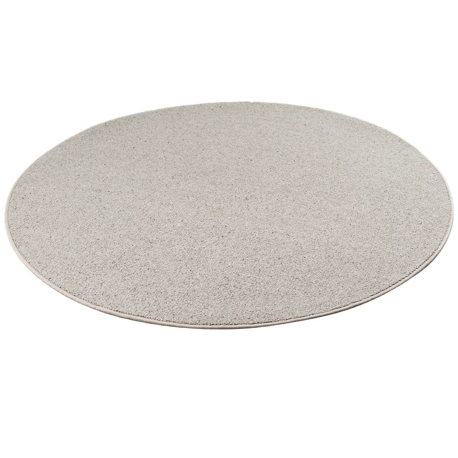 Snapstyle Natur Teppich Wolle Berber Grau 100cm Rund günstig online kaufen