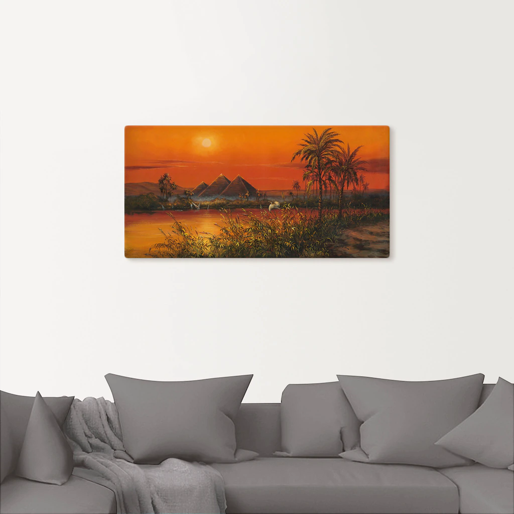 Artland Wandbild "Pyramiden", Afrika, (1 St.), als Alubild, Leinwandbild, W günstig online kaufen